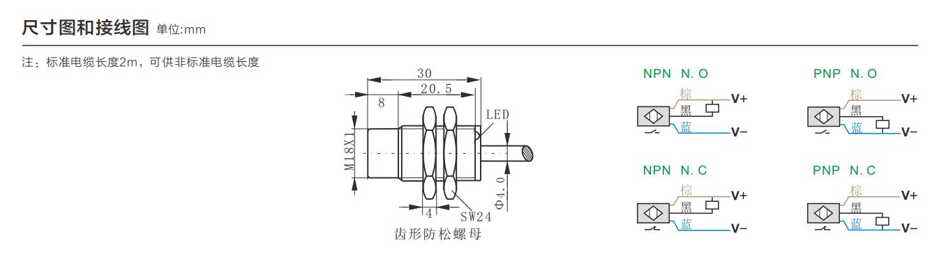 DC3線 電感式 M18