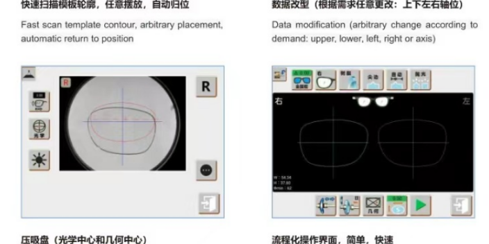 上海树脂镜片免模板全自动磨边机检查 创新服务 上海莱安特精密仪器供应