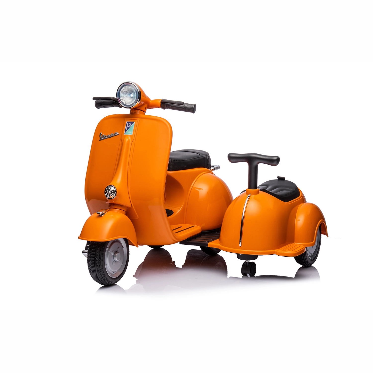 A8809 6V official Licensed VESPA Sidecar, Electric Children Car