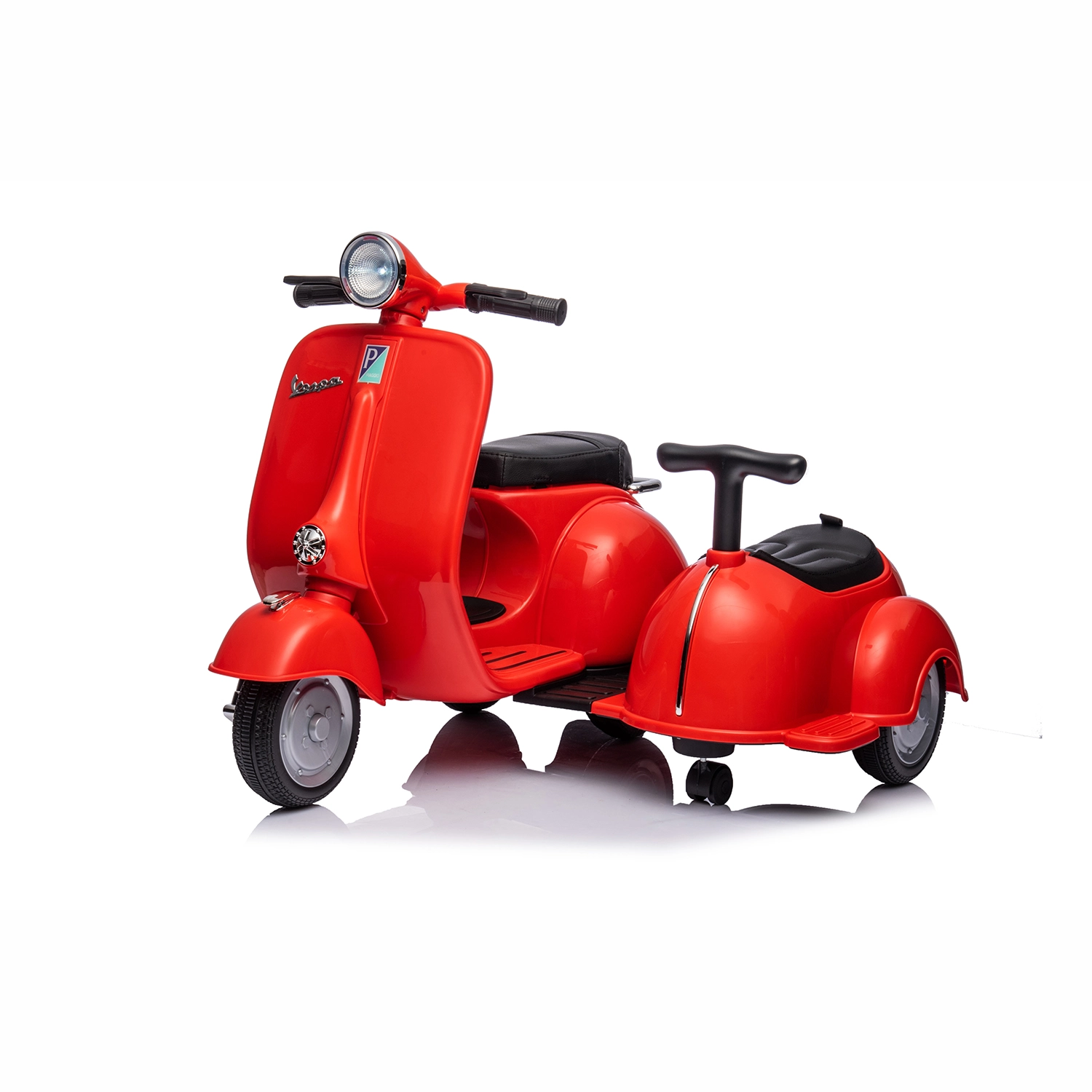 A8809 6V official Licensed VESPA Sidecar, Electric Children Car
