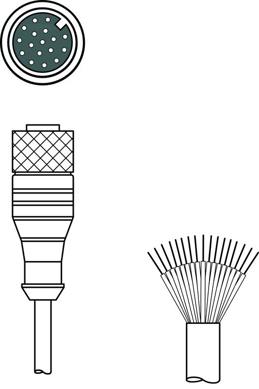 KD U-M12-HA-P1-030 連接電纜 商品編號(hào)： 50146481