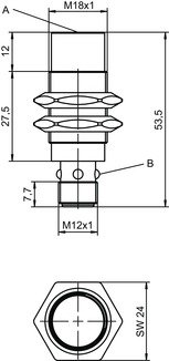 ISS 118MM/4NO-16N-M12 電感式開關 商品編號： 50136057