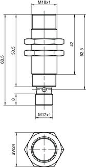 IS C18MM/4NO-12N-M12 電感式開關 商品編號： 50146259