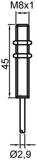 IS 108MM/4NO-2E0-1000 電感式開關 商品編號： 50136731