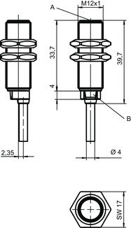 IS 112MM/4NO-4E0-PUR 電感式開關 商品編號： 50134443