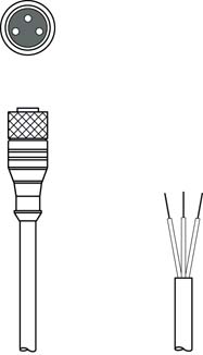 KD S-M12-CA-P1-100 連接電纜 商品編號： 50130283KD S-M12-CA-P1-100 連接電纜 商品編號： 50130283