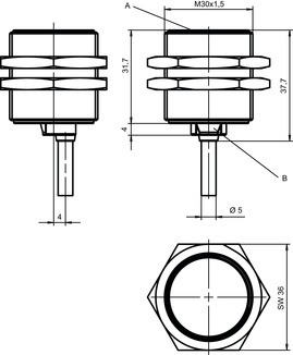 ISS 130MM/4NO-10E 電感式開關 商品編號： 50136051