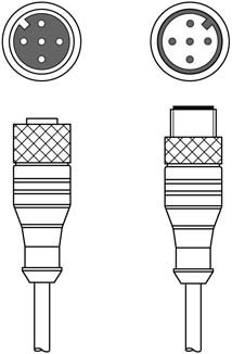 KDS U-M12-5A-M12-5A-V1-006 互連電纜 商品編號： 50132442