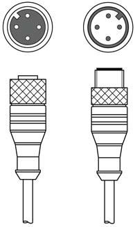 KD U-M12-5A-V1-250 連接電纜 商品編號： 50132242