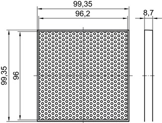 TK 100 x100-Set 反射器 商品編號： 50130290