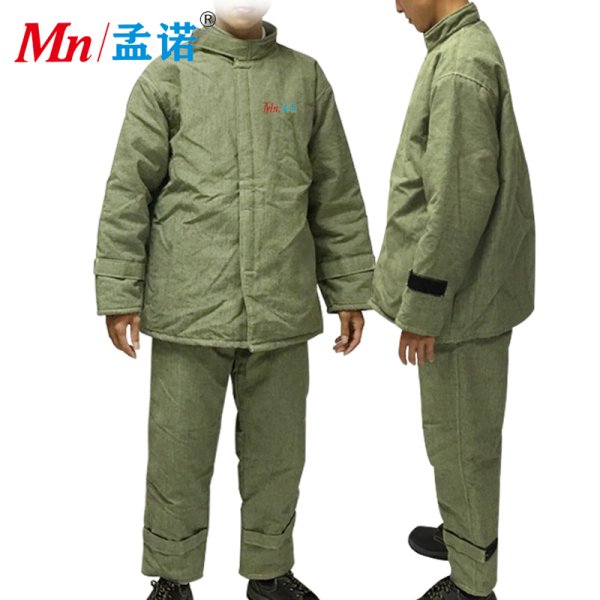 孟諾1000度防燙防護(hù)服碳纖維 阻燃耐高溫加厚 玻璃廠(chǎng)防火隔熱服 窯爐檢修 Mn-gr1007