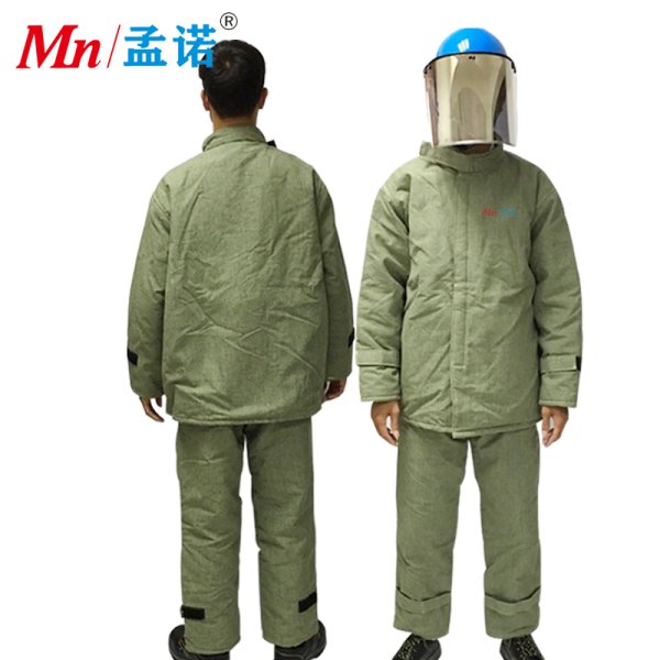 孟諾1000度防燙防護(hù)服碳纖維 阻燃耐高溫加厚 玻璃廠(chǎng)防火隔熱服 窯爐檢修 Mn-gr1007