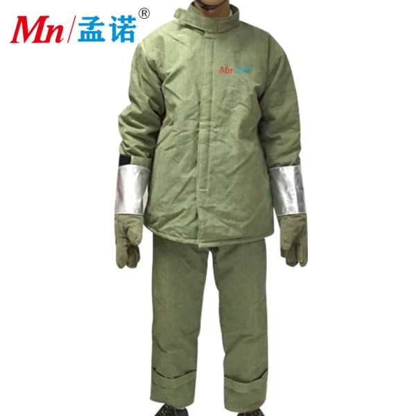 孟諾1000度防燙防護(hù)服碳纖維 阻燃耐高溫加厚 玻璃廠(chǎng)防火隔熱服 窯爐檢修 Mn-gr1007