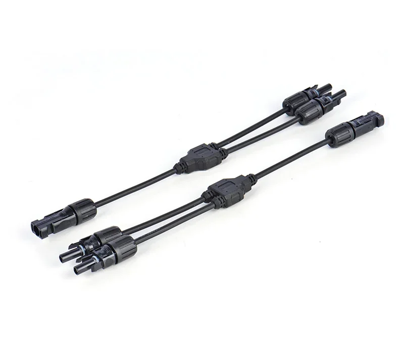 1000V DC 2to1 solar PV cable assemblies