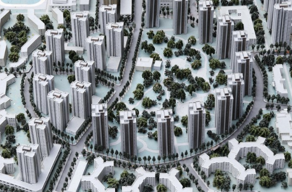 四川地理城市规划沙盘模型共同合作
