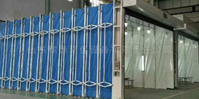 菏泽伸缩移动喷漆房厂家 山东稼源环保设备供应;