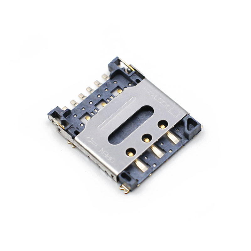 Sim Socket Nano sim 6Pin Socket flip-open nano sim card connector Lift the cover ...