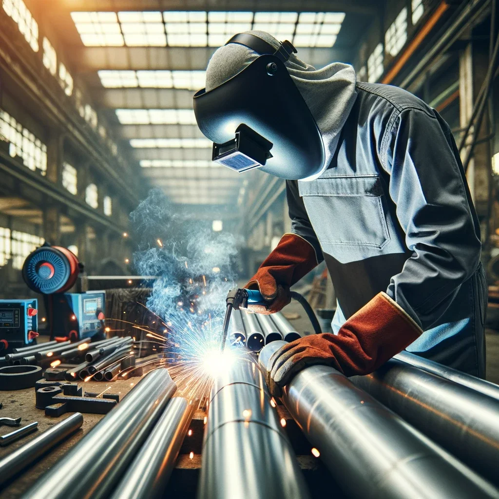 Galvanized Steel Pipes Welding Painting and Repairing