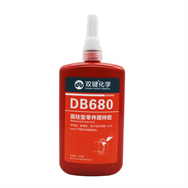 雙鍵DB680 圓柱型零件固持膠綠色