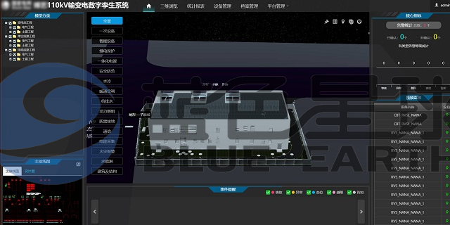 广东个性化电力数字孪生变电站监测系统 欢迎咨询 上海蓝色星球科技股份供应