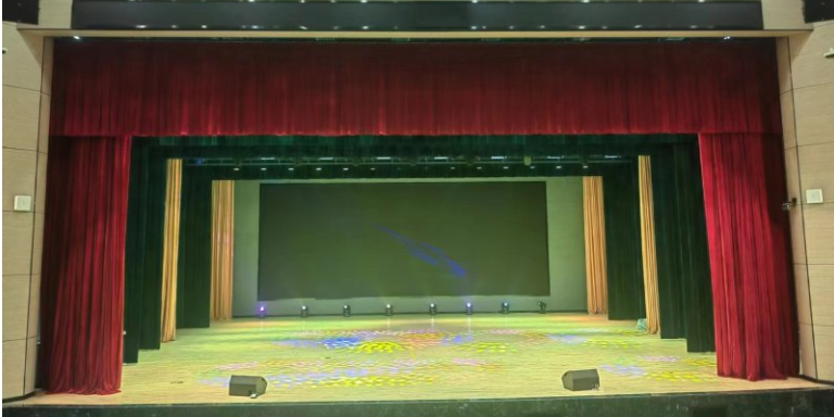 枣红色丝绒幕制造商 欢迎来电 江苏美艺舞台设备工程供应