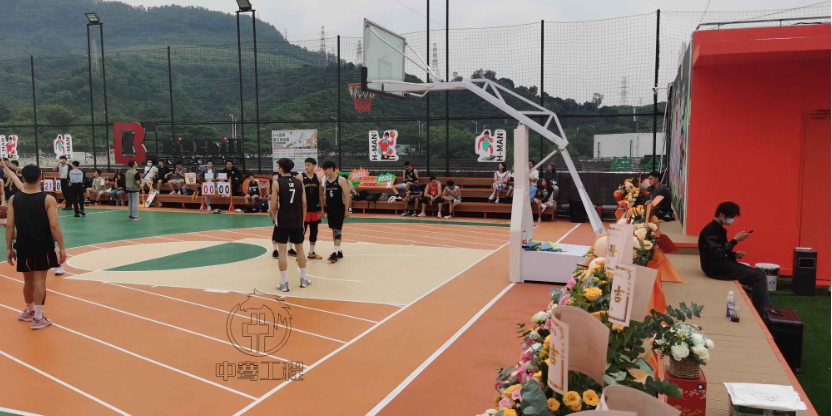 广州小区篮球场报价,篮球场