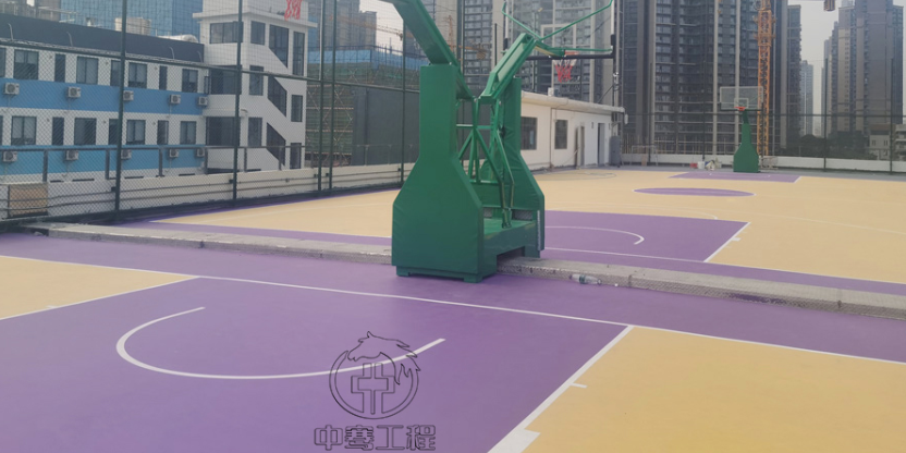 东莞标准篮球场 服务至上 广东中骞工程供应