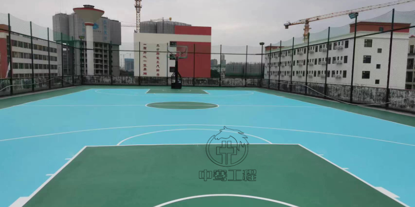 云浮丙烯酸篮球场施工队 服务至上 广东中骞工程供应