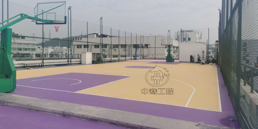 珠海丙烯酸篮球场建造 服务为先 广东中骞工程供应