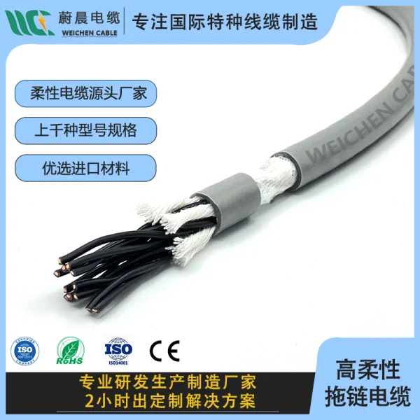 300/500V 丁腈護套 TRVV中速柔性拖鏈電纜