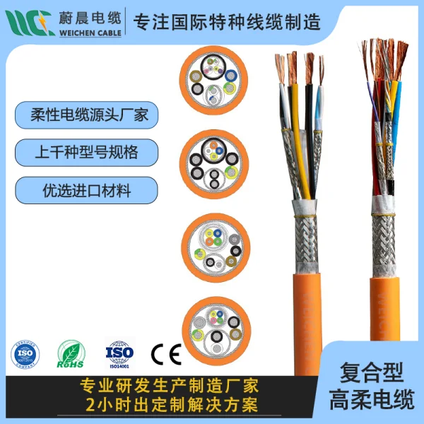 300V PVC護套 復合型特種高柔性機器人電纜