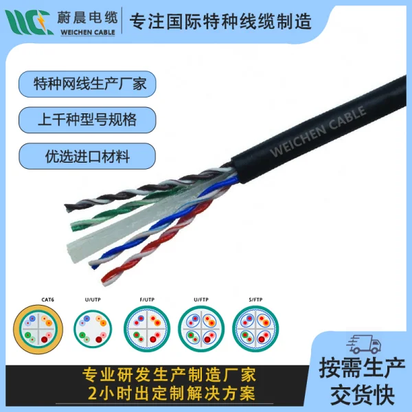 300V 低煙無鹵護套 非屏蔽超五類網線