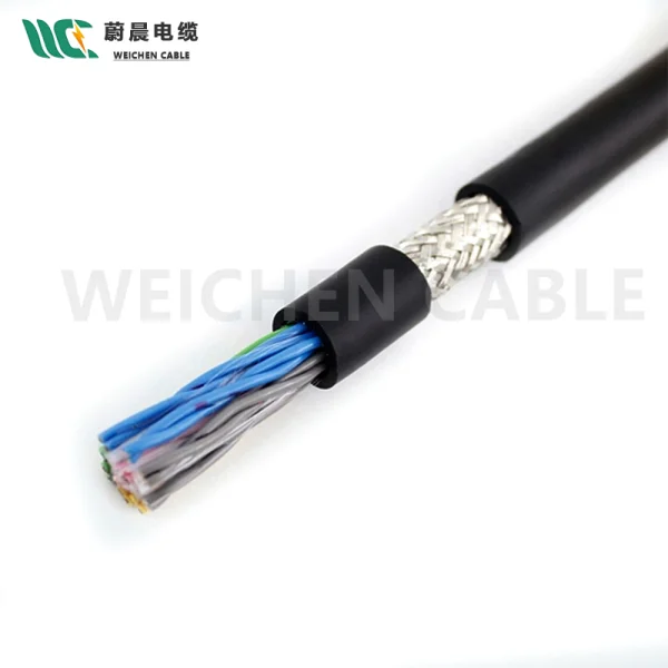 300/500V 丁腈護(hù)套 高柔性雙絞信號屏蔽控制拖鏈電纜