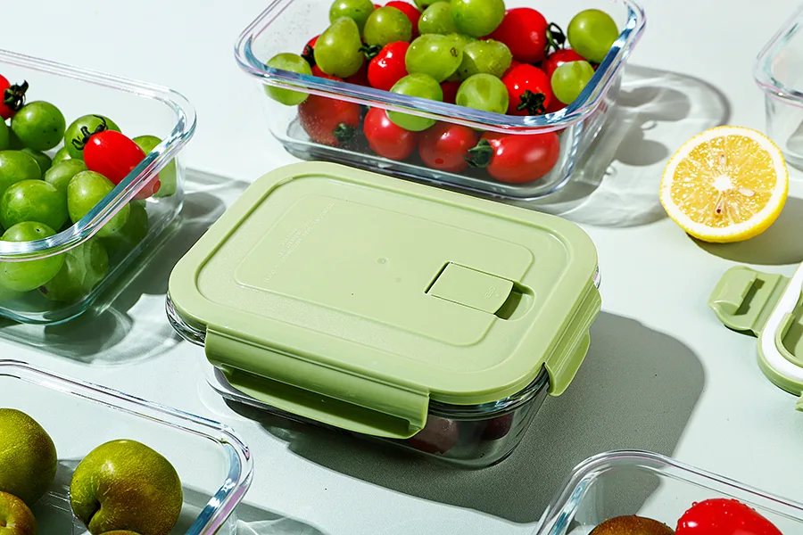 Vacuum glass food containers 