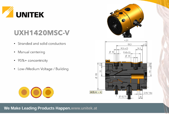 天津UNITEK押出機機頭規格尺寸