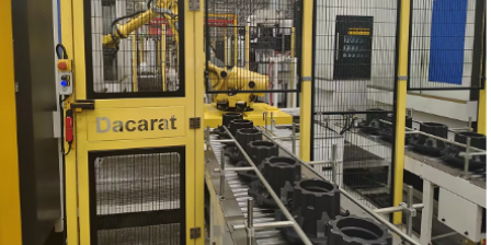 陕西去毛刺机器人生产线案例,机器人生产线