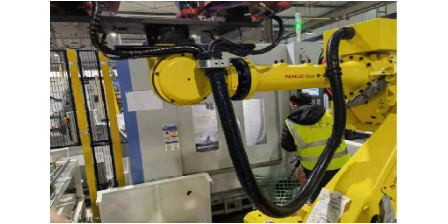 内蒙古机加工机器人生产线案例,机器人生产线