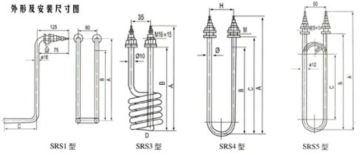 河南SRM型管狀電加熱器定制 江陰市環(huán)宇電熱器材供應(yīng)