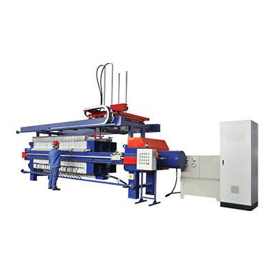 全自動水沖洗濾布隔膜壓濾機