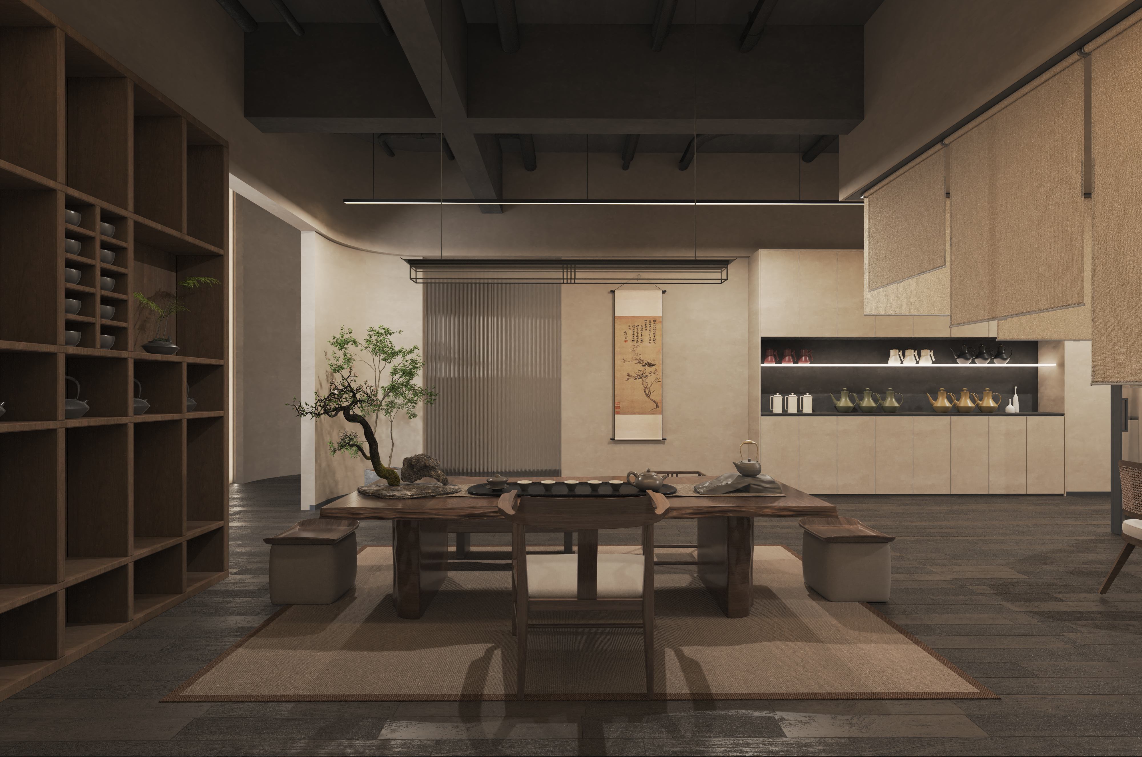GS DESIGN·工装空间| 禅茶一味, 领略宋式美学下“疏朗风骨”_杭州高墅装饰工程有限公司