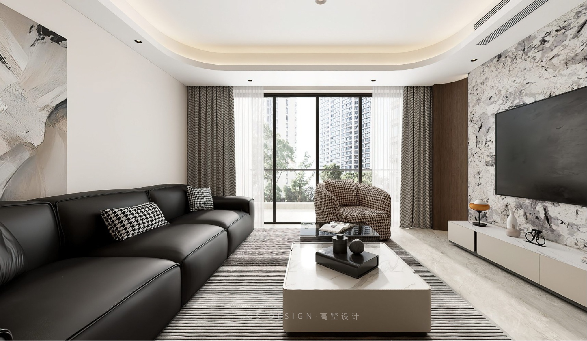 GS DESIGN | 钱塘江边的静谧私宅 意式极简中自在芳华_杭州高墅装饰工程有限公司