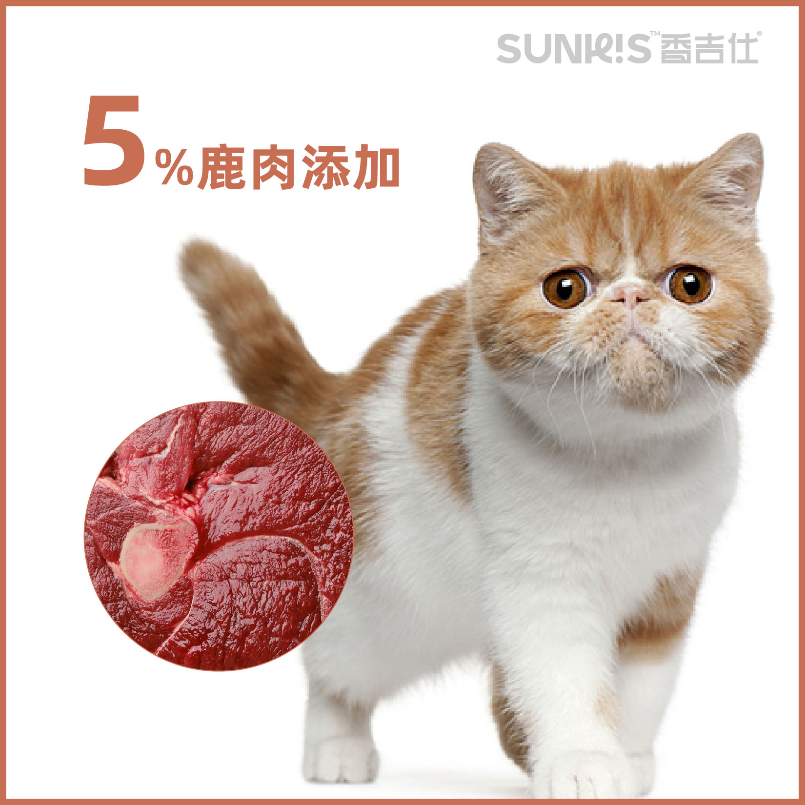 香吉仕全价冻干生骨肉全猫粮鸡肉鹿肉2.0款1.5kg