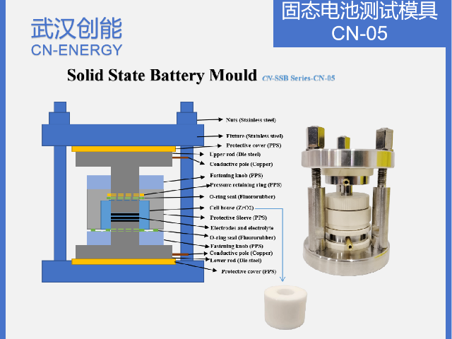 浙江聚合物固態電池測試模具工裝,固態電池測試模具