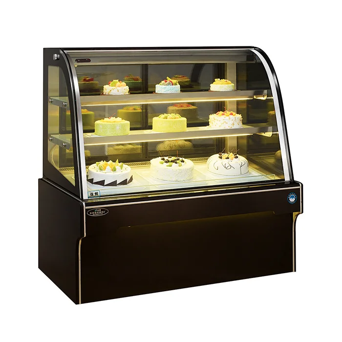 luxurious arc horizontal cake cabinet