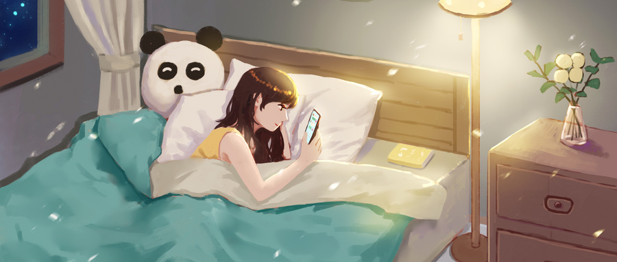 睡前刷手機(jī)