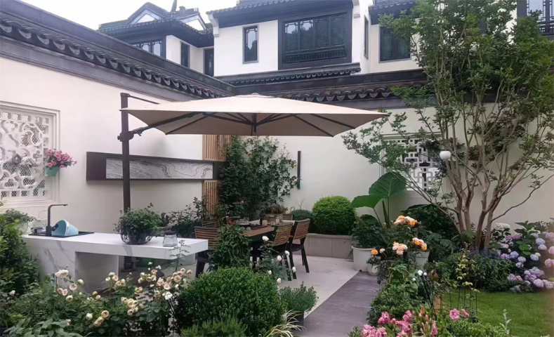 河南别墅花园伞等级标准 上海映月家具供应