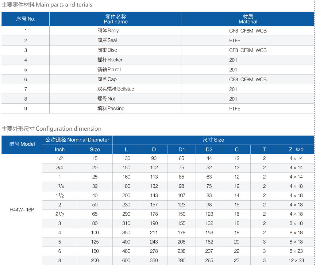 H44旋啟式止回閥