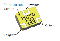 PD1100P03 PTFE 二路功分器 960-1225MHz