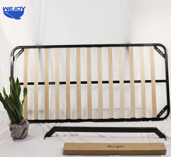 Wooden Stainless Steel Gas Lift Bed Frame