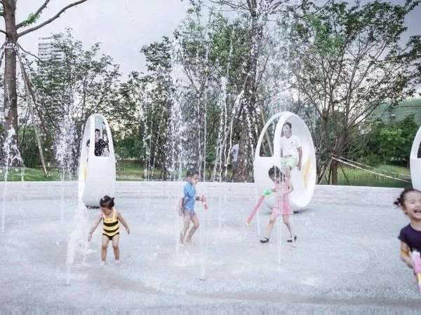 Fun Interactive Fountain